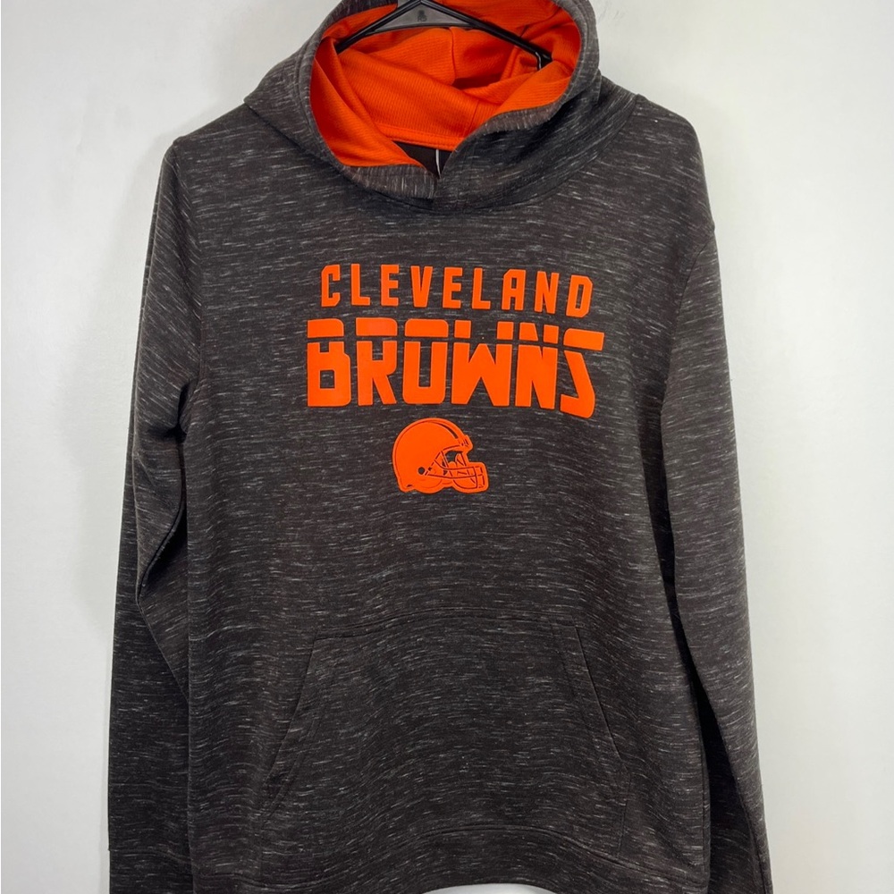 Cleveland Browns DAWG POUND Brown Hoodie Sweatshirt Pullover Youth XL 18/20